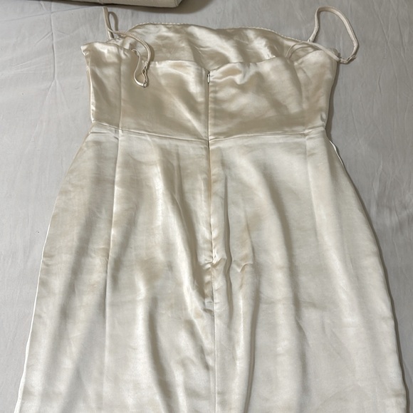 House of CB Constanza vintage cream dress size XL - Picture 9 of 11